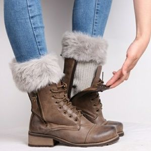 Womens fur boot cuffs